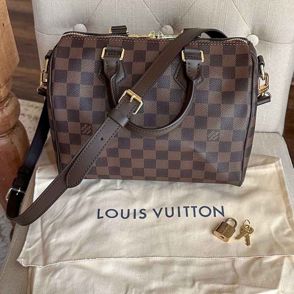 Speedy Bandouliere 25 Damier Ebene